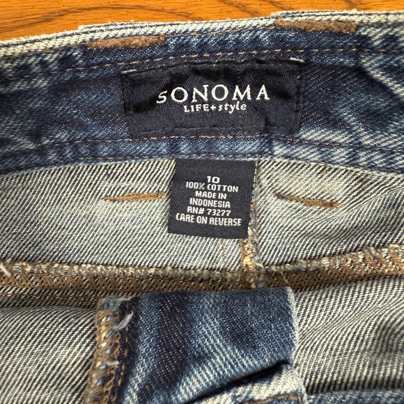 Sonoma Vintage Look Blue Denim Skirt size 10 - Picture 4 of 5